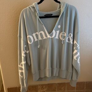 Abercrombie & Fitch Light Blue Hoodie